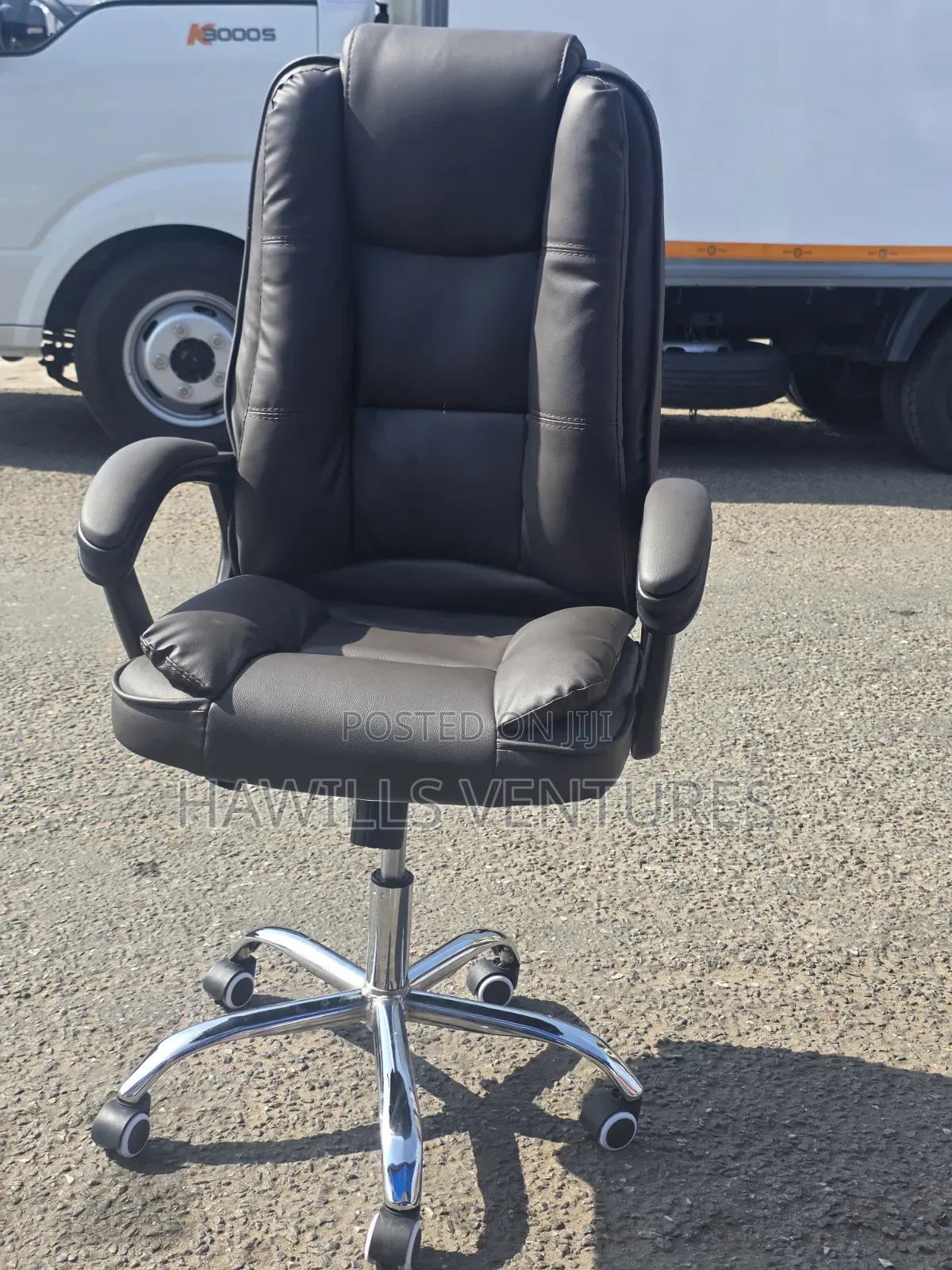 Ergonomic Vegan High Leather Office Chair