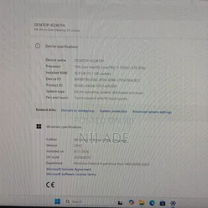 Desktop Computer HP 290 G4 All-in-One 16GB Intel Core i7 HDD 1T
