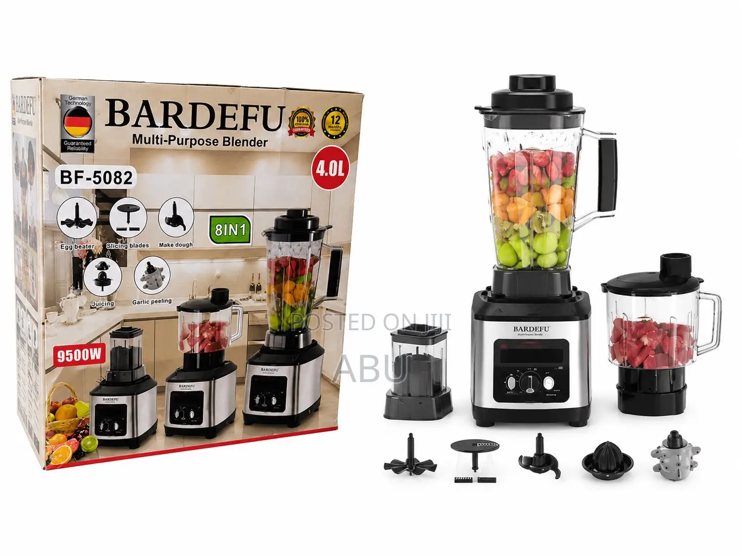 8 in 1 BARDEFU Commercial Blender -4l
