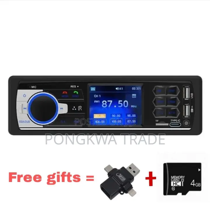 Car Radio Tape With Free 4 GB Memory Card and a Memory Reader