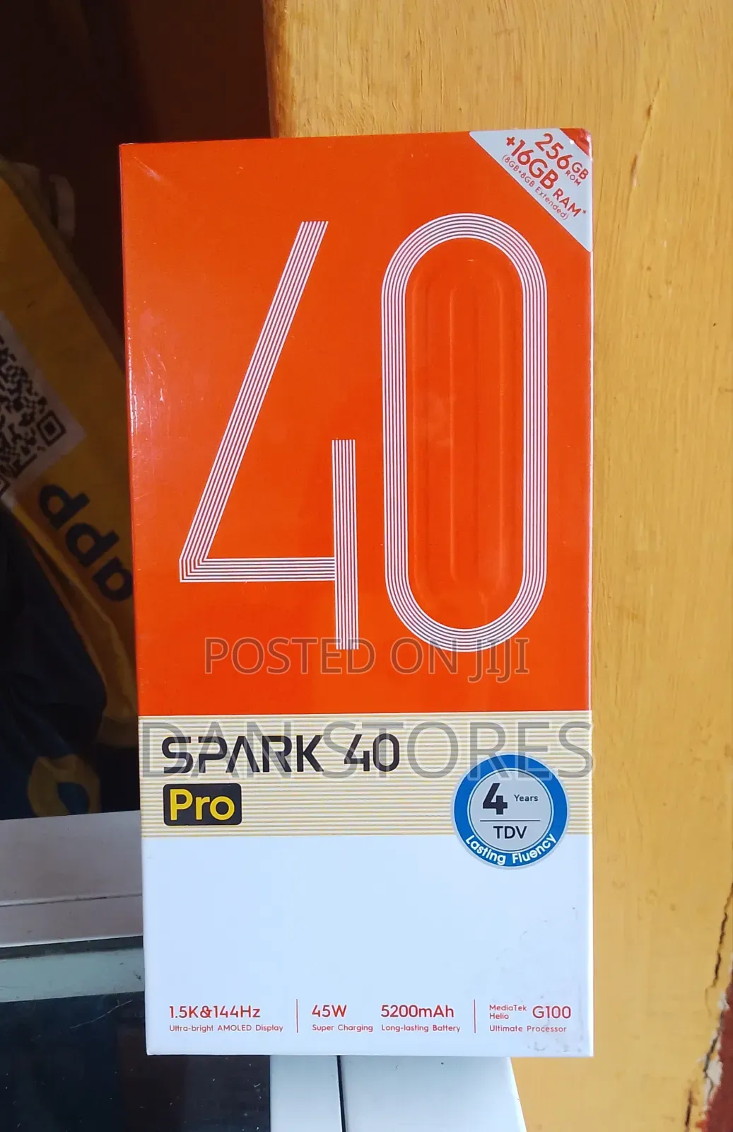 New Tecno Spark 40 Pro 256 GB Black
