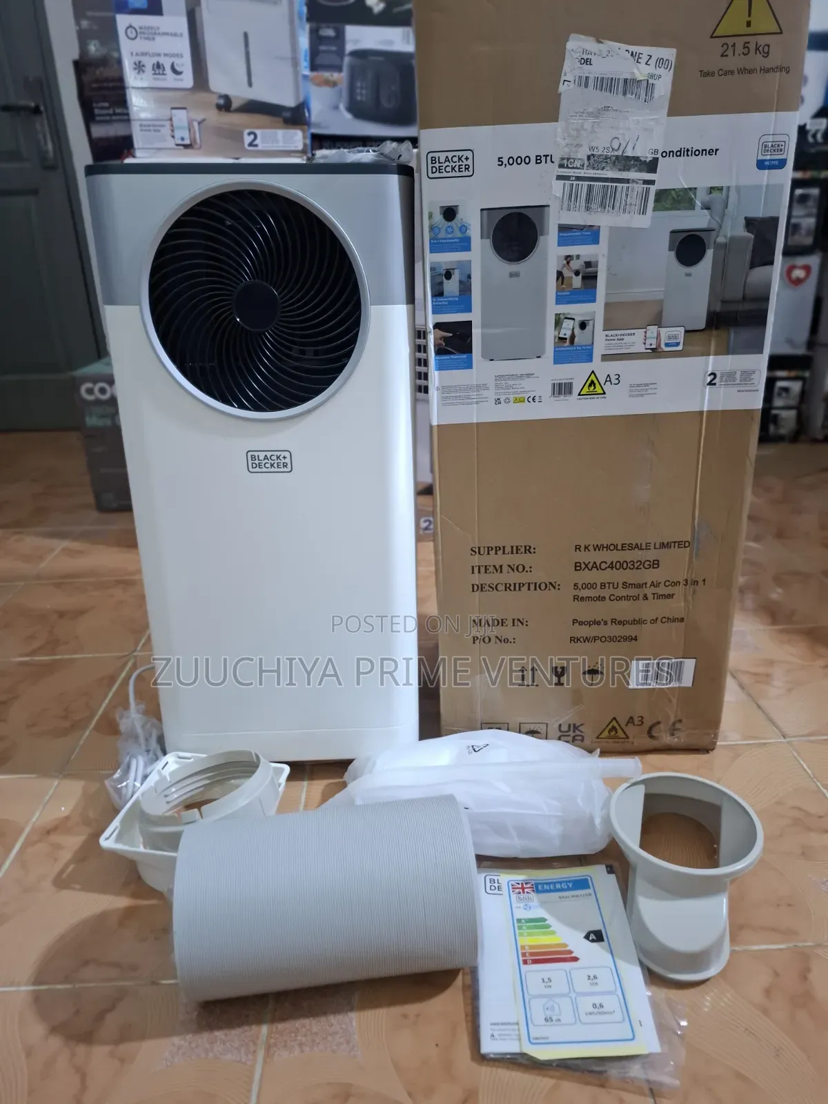 Black+decker 5000btu 3-in-1 Mobile Air Condition... From Uk 🇬🇧