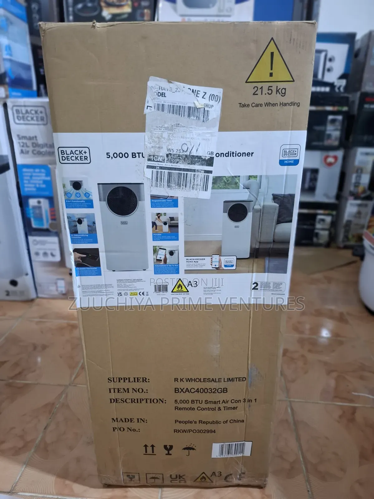 Black+decker 5000btu 3-in-1 Mobile Air Condition... From Uk 🇬🇧