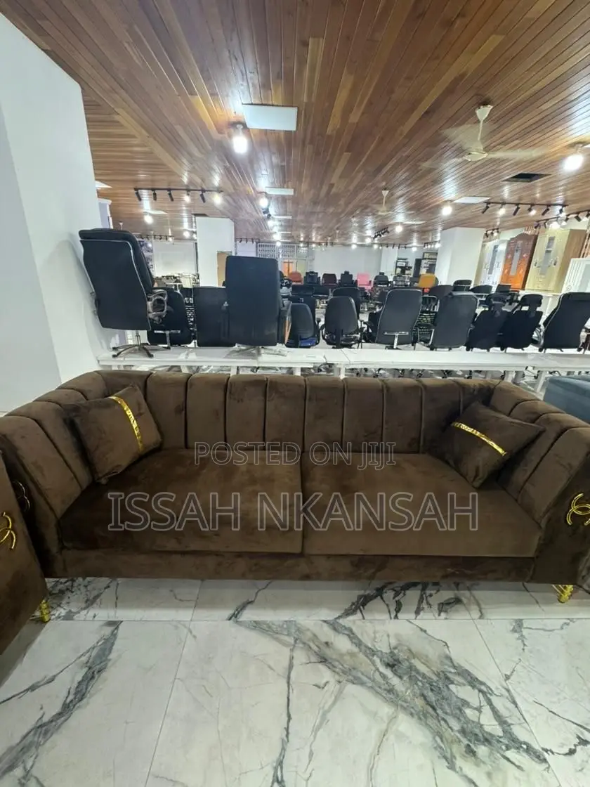 Brown Fabric Sofa Chair