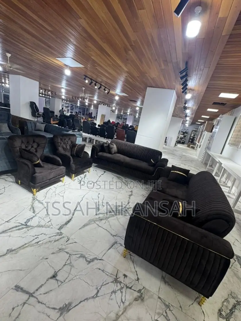 Brown Fabric Sofa Chair