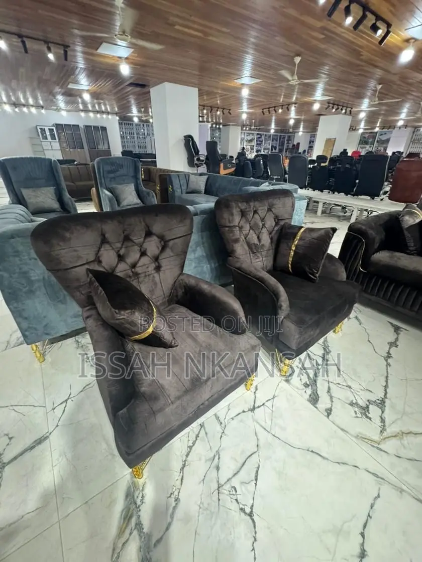 Brown Fabric Sofa Chair