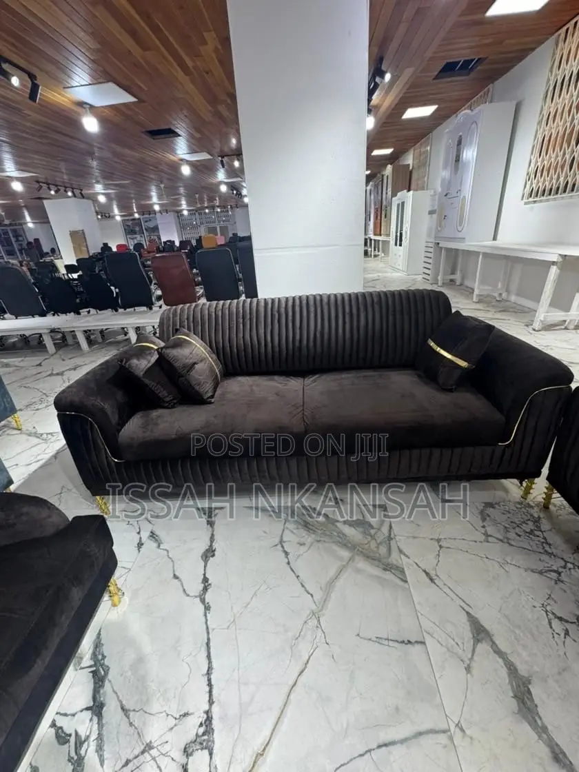 Brown Fabric Sofa Chair