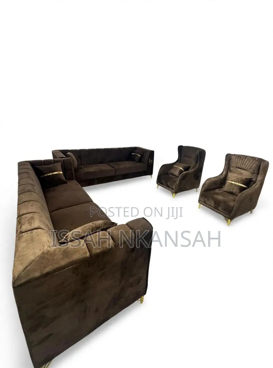 Brown Fabric Sofa Chair