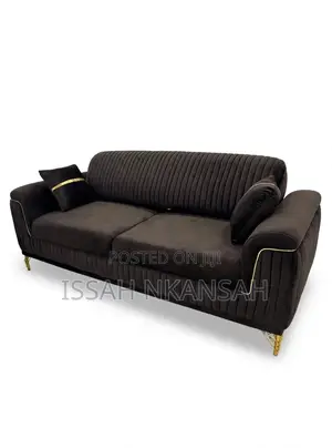 Brown Fabric Sofa Chair