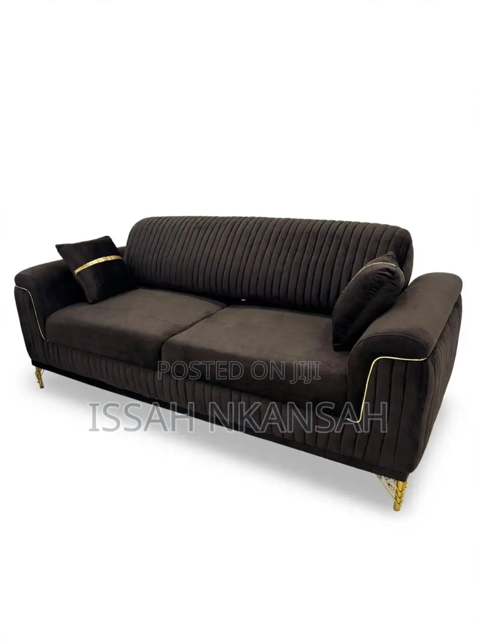 Brown Fabric Sofa Chair