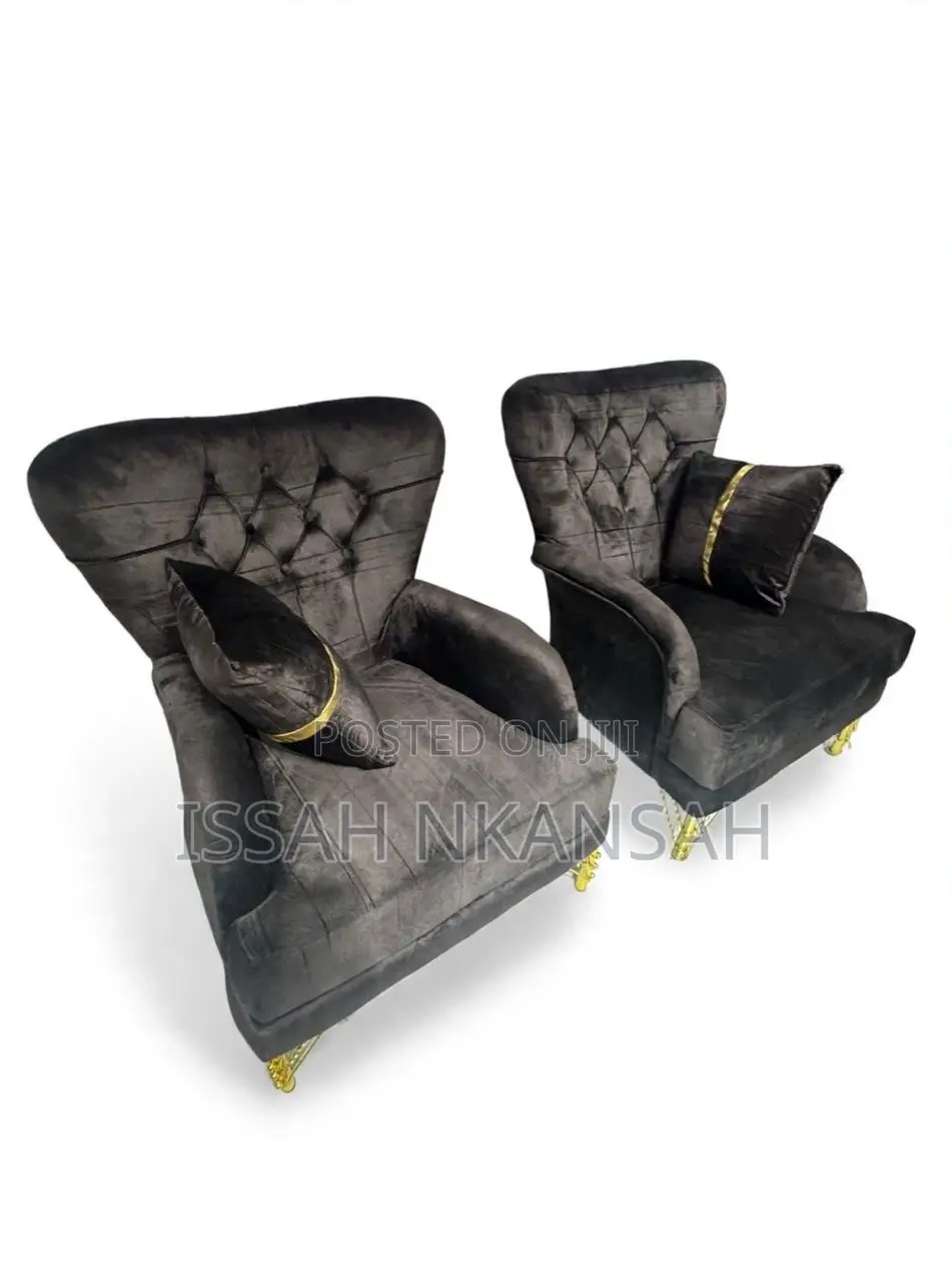Brown Fabric Sofa Chair