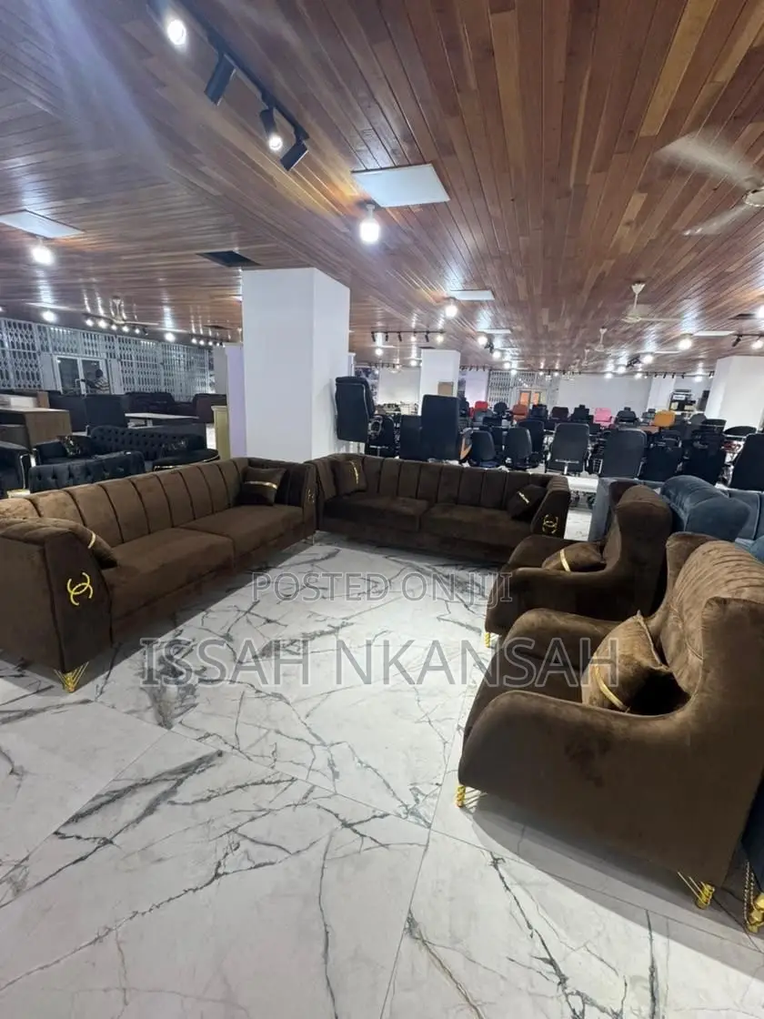Brown Fabric Sofa Chair