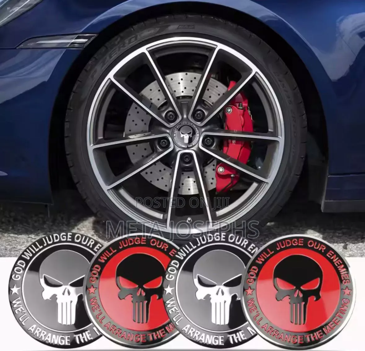Cool Car Center Wheel Cap Decal/Sticker