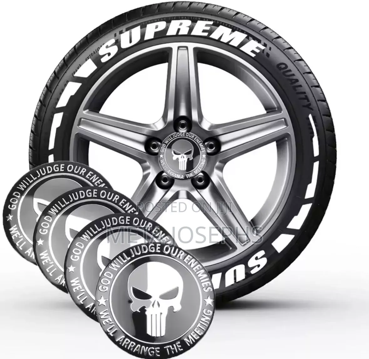 Cool Car Center Wheel Cap Decal/Sticker