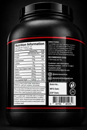Damram Nutrition Whey Protein Isolate 5lb