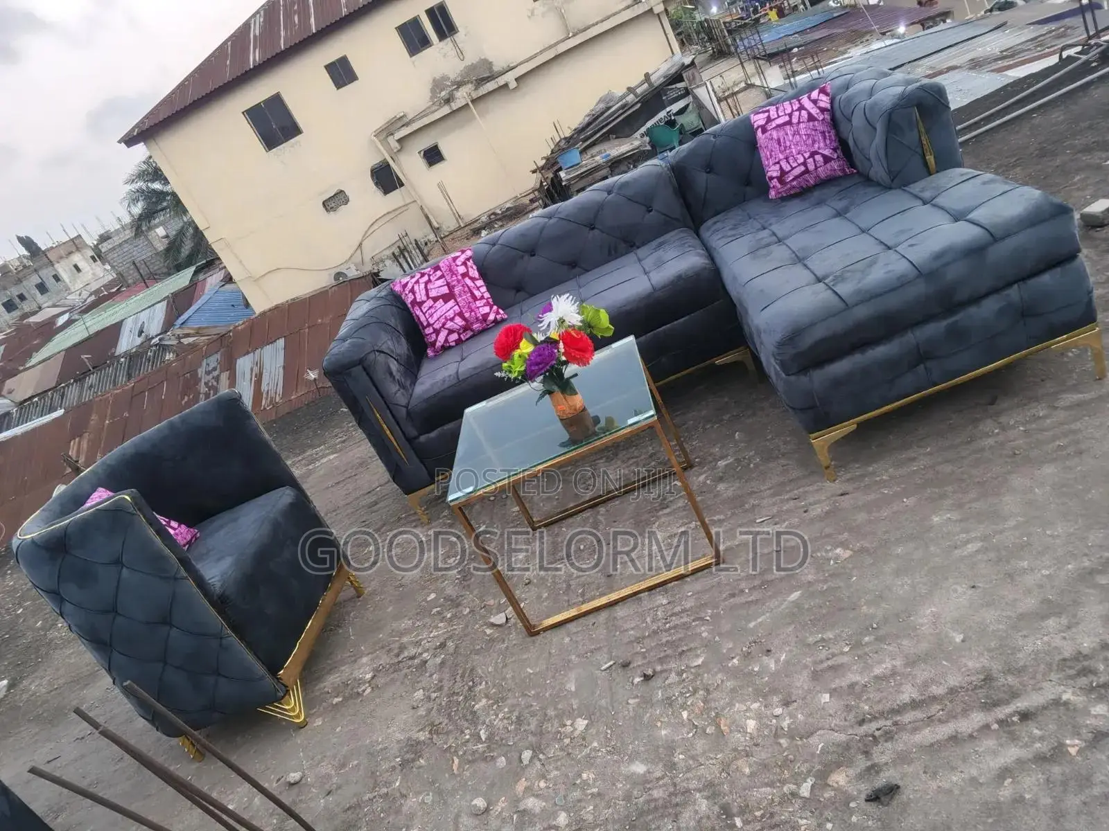 Single Plus L Shaped Furniture With Freee Delivery