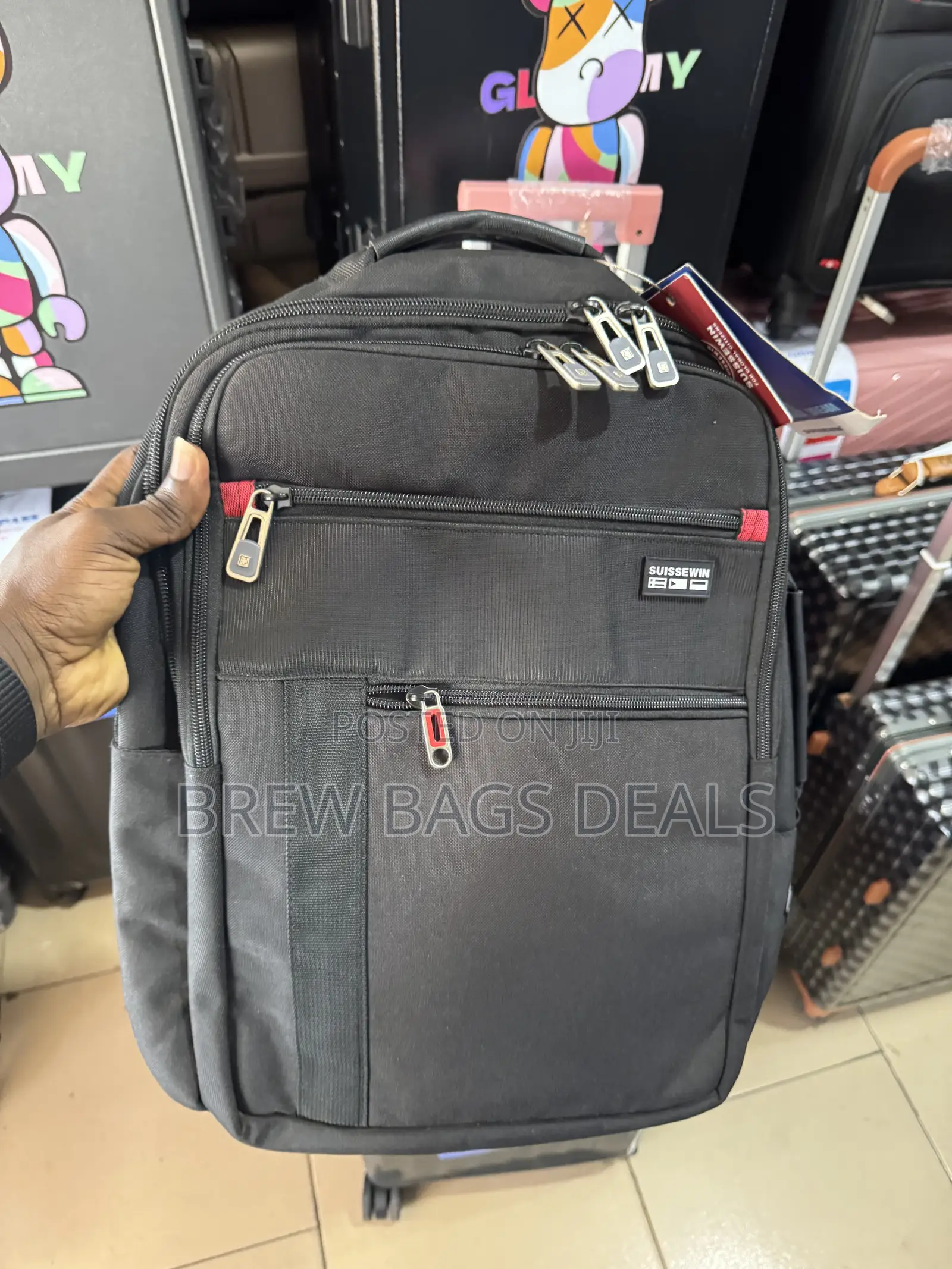 Premium Quality Suissewin Stock Backpack Very Durable.