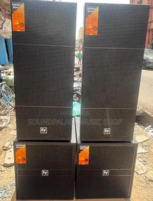 Electro-Voice(EV) Full Range and Single Sub Set With Amplifier Rack