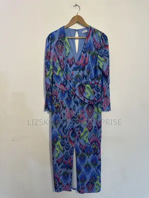 Blue Long-Sleeve Midi Dress From Gallery
