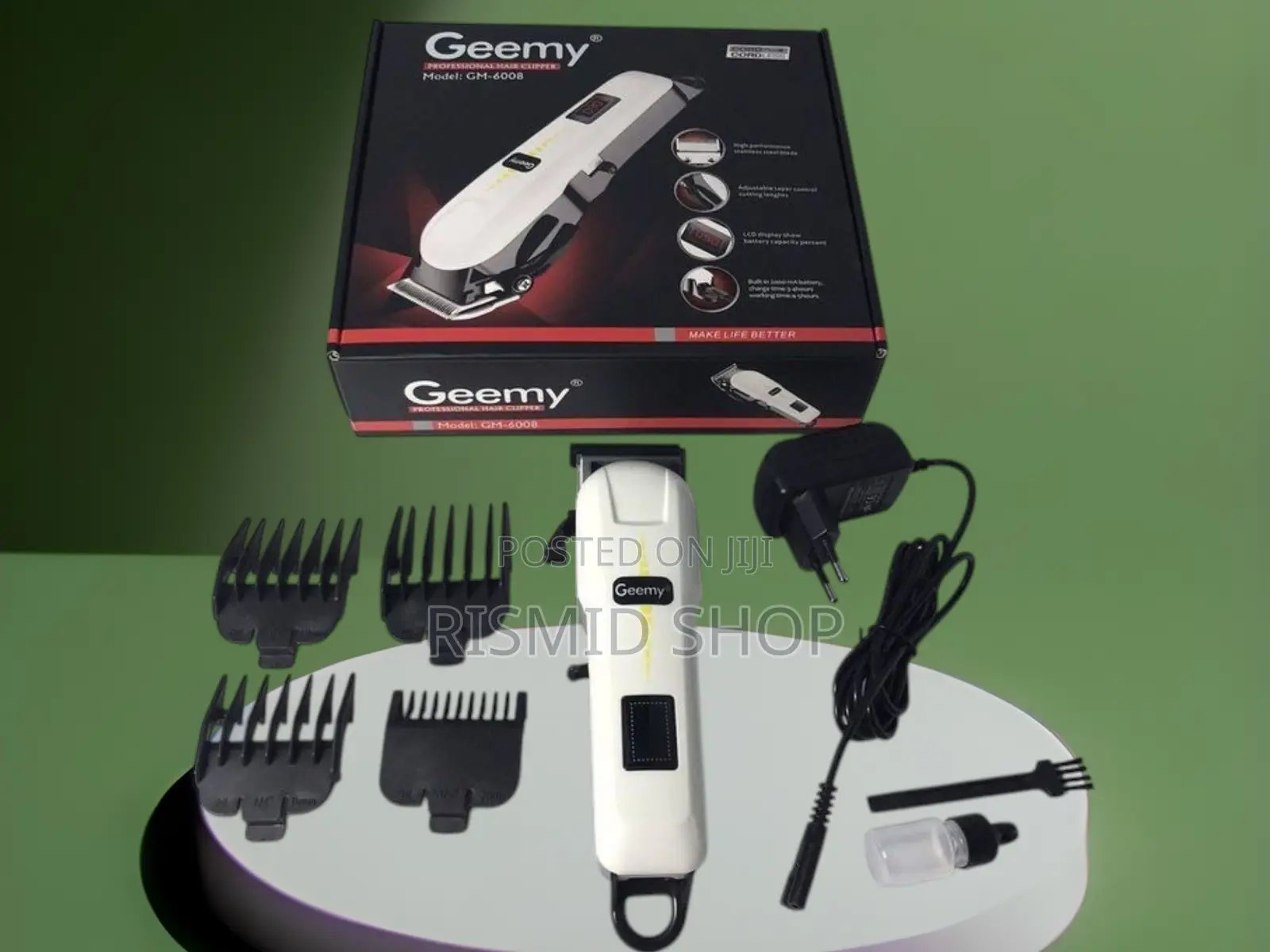 Geemy Gm-6008 Cordless Hair Clipper & Trimmer