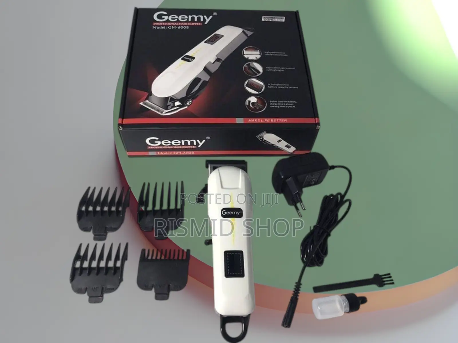 Geemy Gm-6008 Rechargeable Cordless Hair Clipper