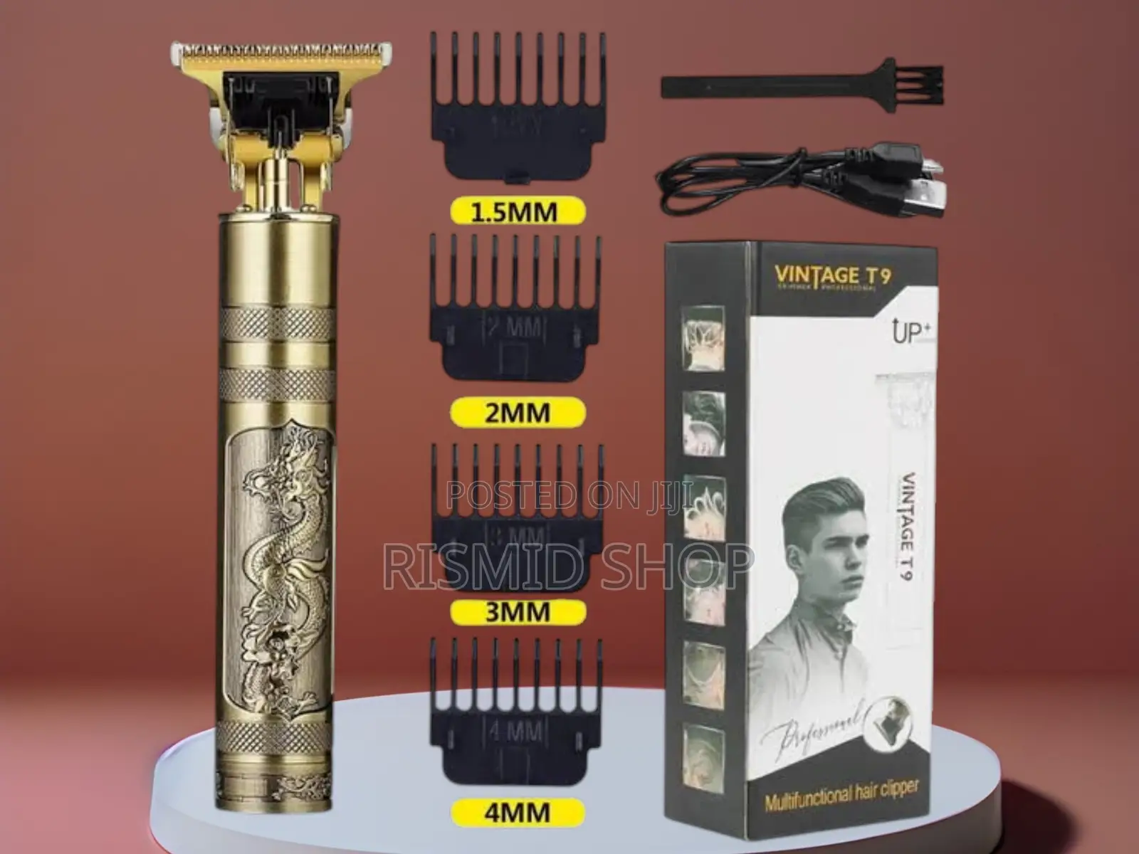 Vintage T9 Professional Rechargeable Hair Clipper