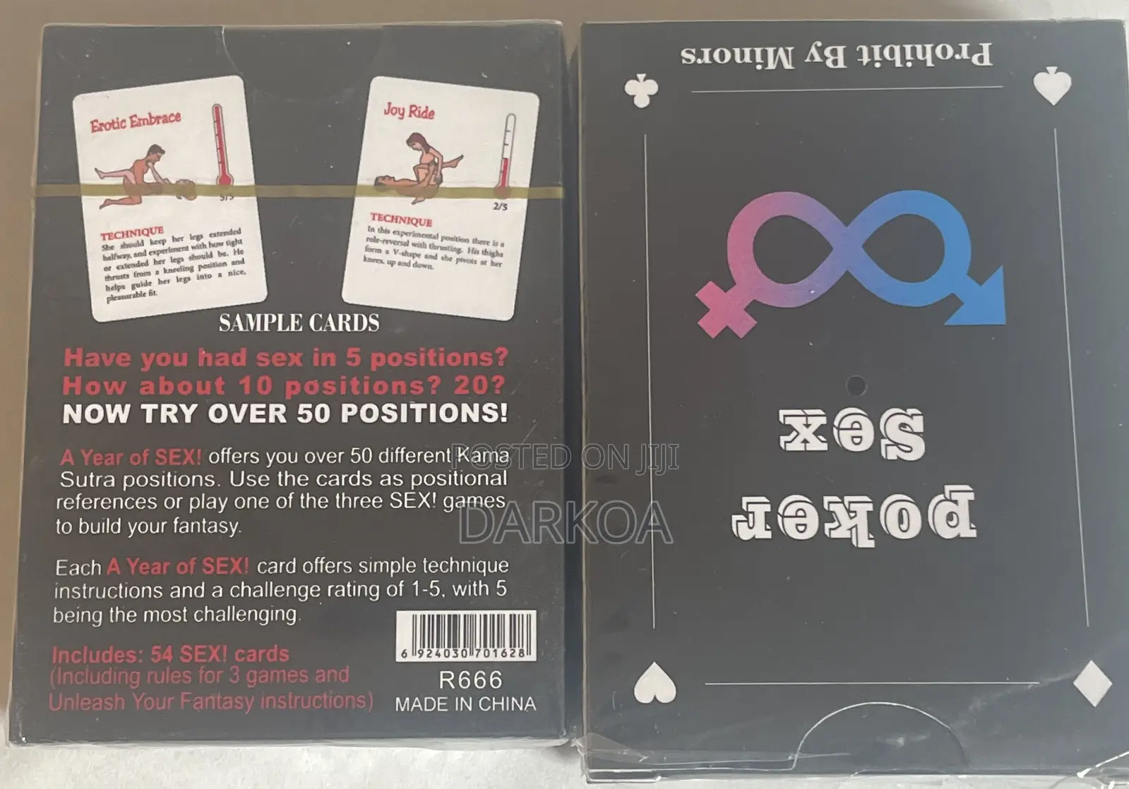 Sex Position Cards(A Year of Sex Poker Sex Cards)