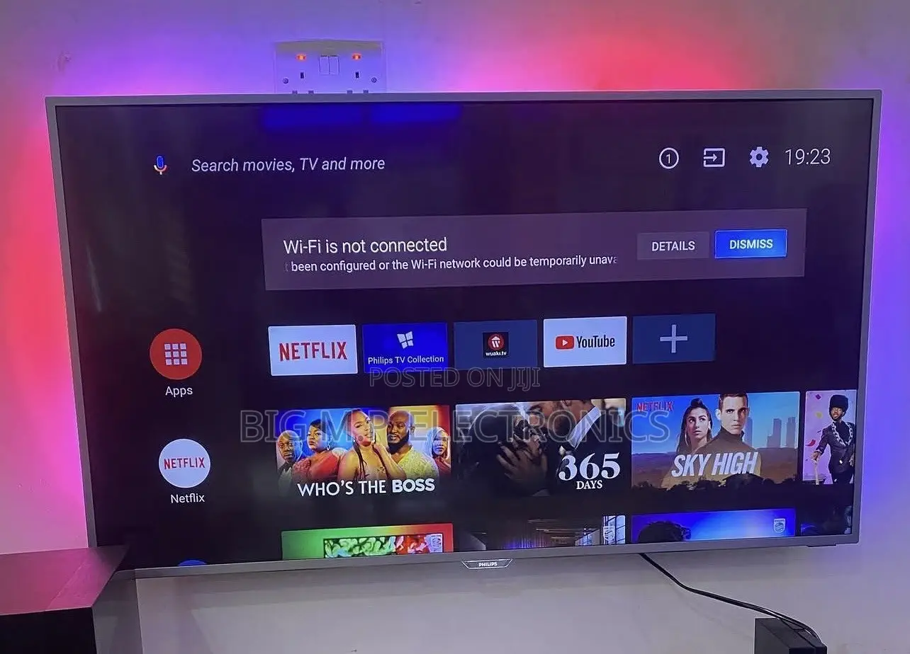 PHILIPS 55 Inches Andriod TV. 4K UHD, Digital Satellite.