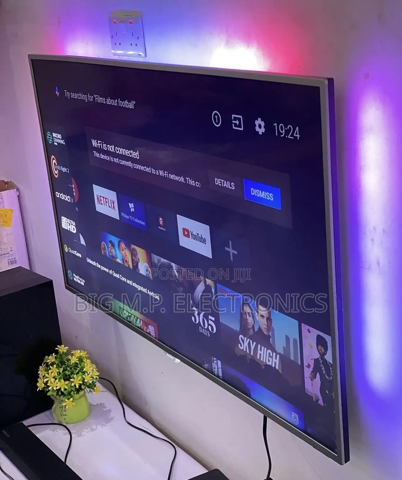 PHILIPS 55 Inches Andriod TV. 4K UHD, Digital Satellite.