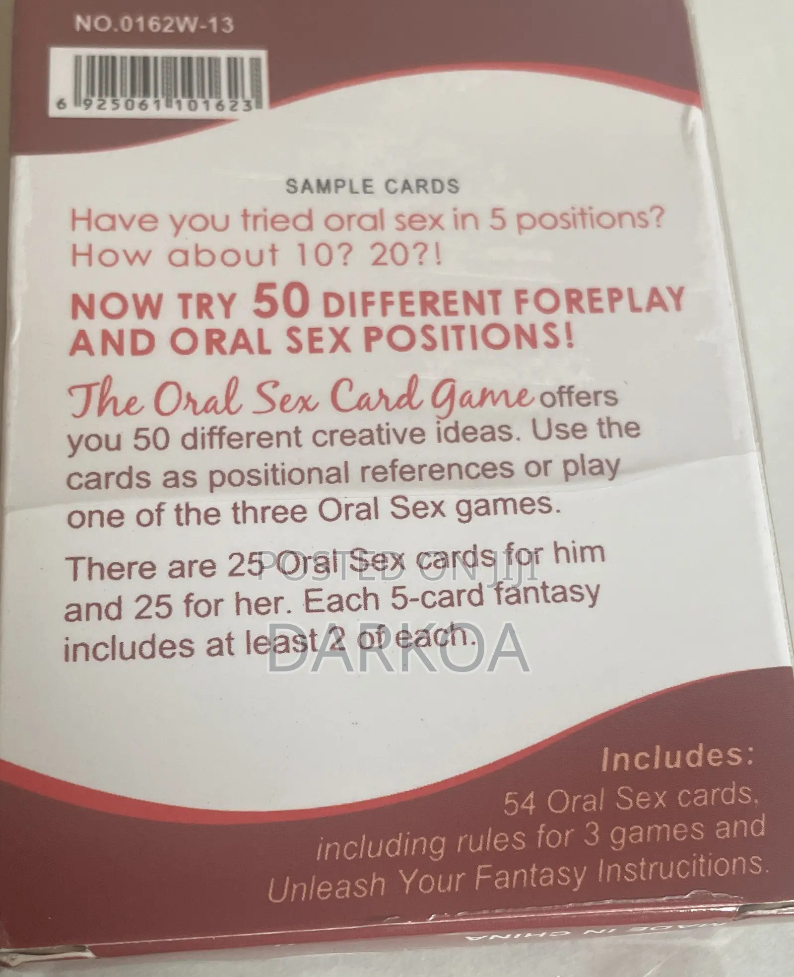 The Oral Sex Card Games (Oral Sex Positions)