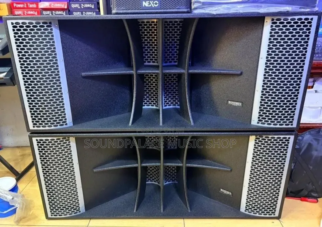 Boomix Dual 18" Horn-Loaded Subwoofers (18inches Double Bass)