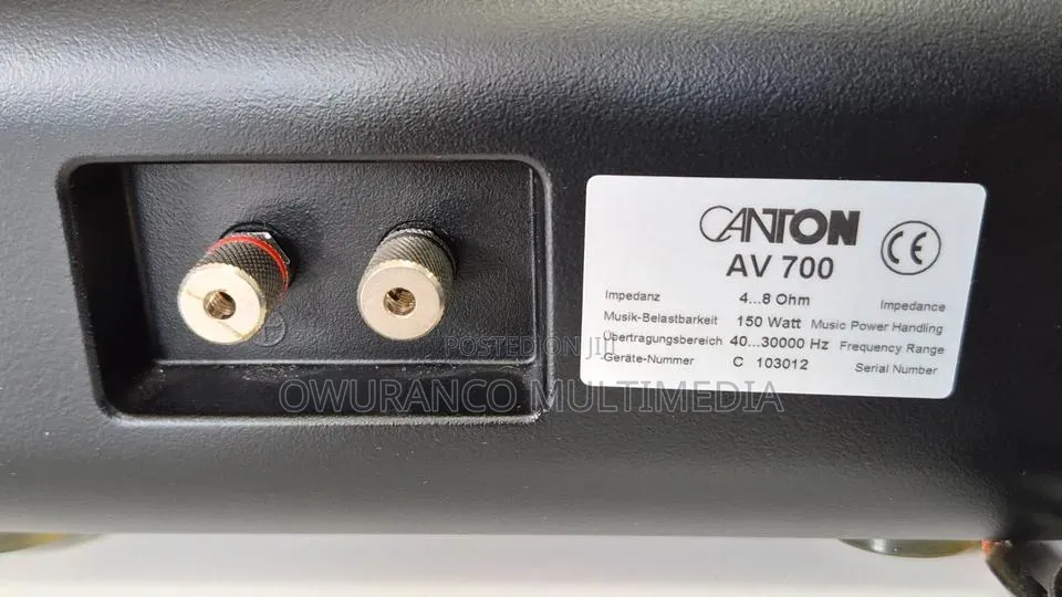 Canton Av 700
High-Fidelity Acoustic Engineering