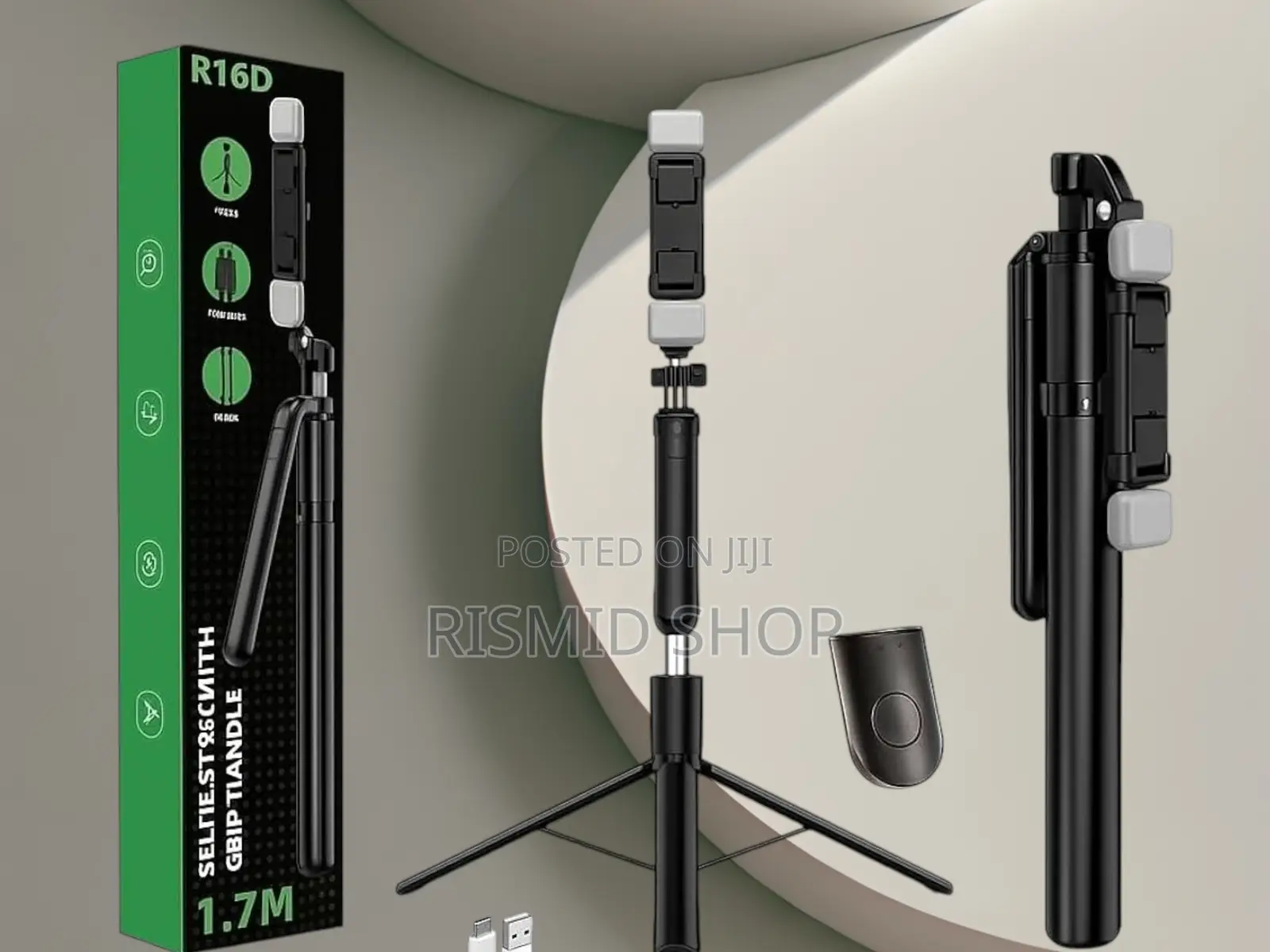 R16D Extendable Selfie Stick With Tripod