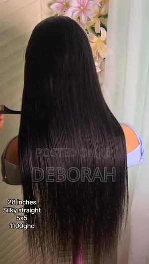 28 Inches Silky Straight Wig 5by5 Wig