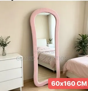 Wavy Full Length Fabric Mirror