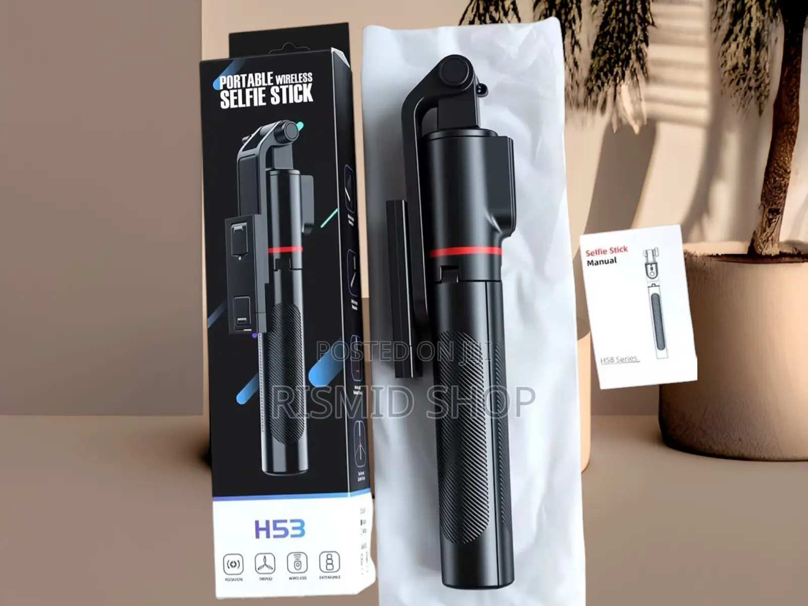 H53 Multifunctional Bluetooth Phone Tripod Stick