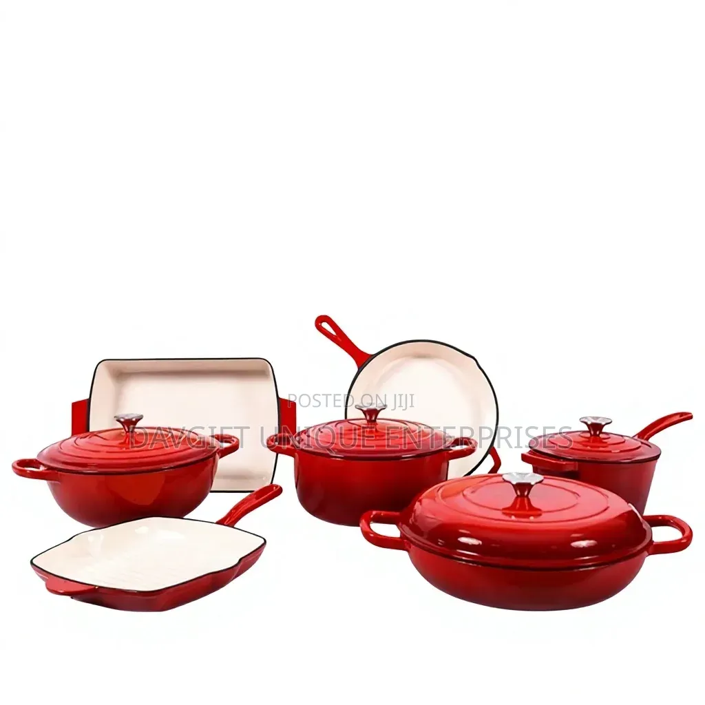 Original Heavy and Durable 11pcs Cast Iron Cookware Available
