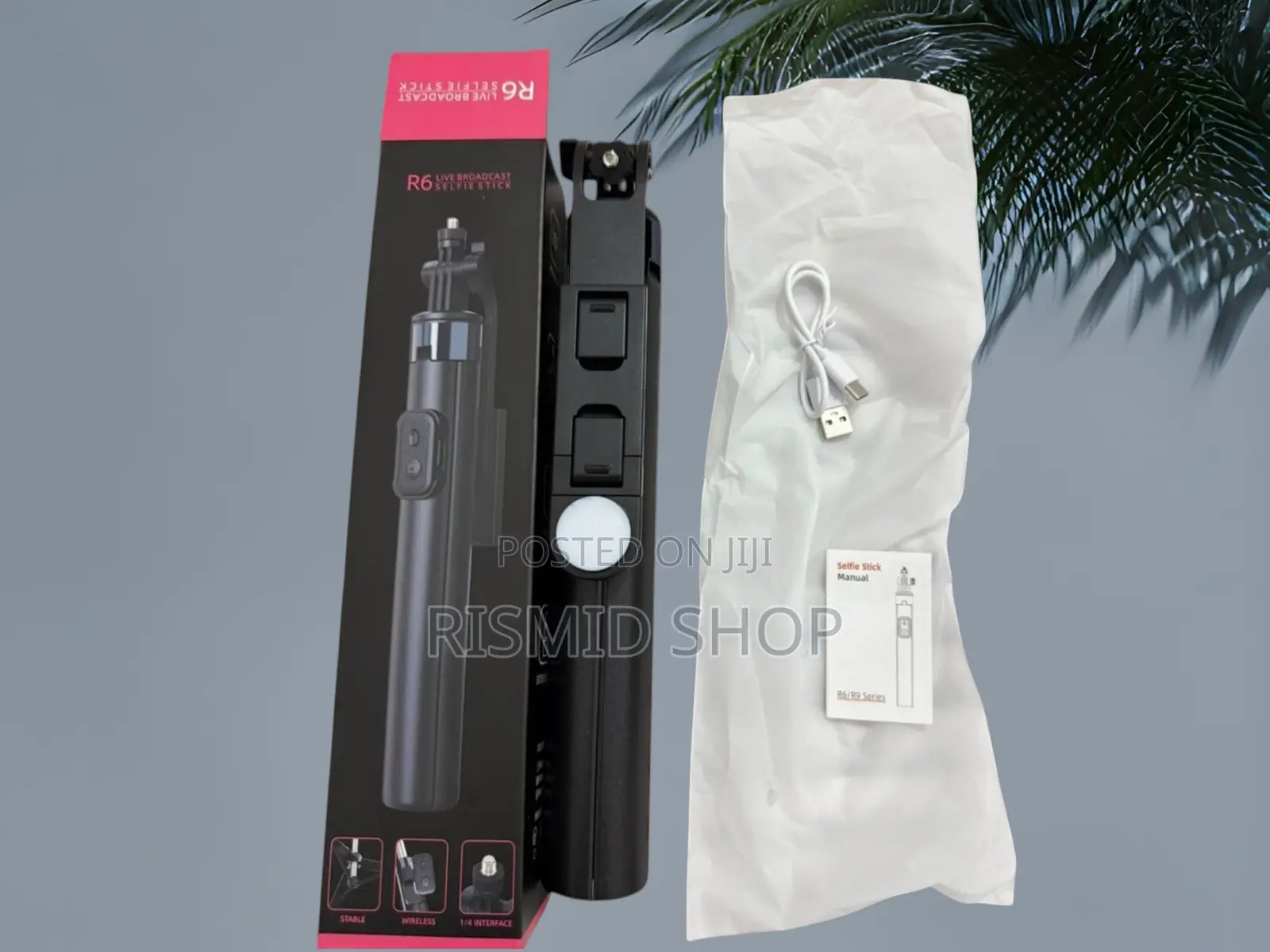 R6 Compact 3-in-1 Bluetooth Selfie Stick Stand