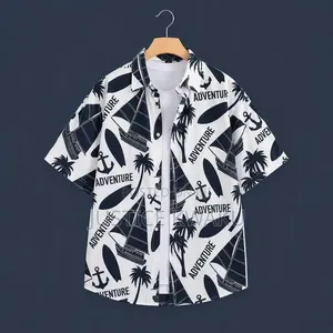 Dapper Man Hawaiian Print Short Sleeve Shirt