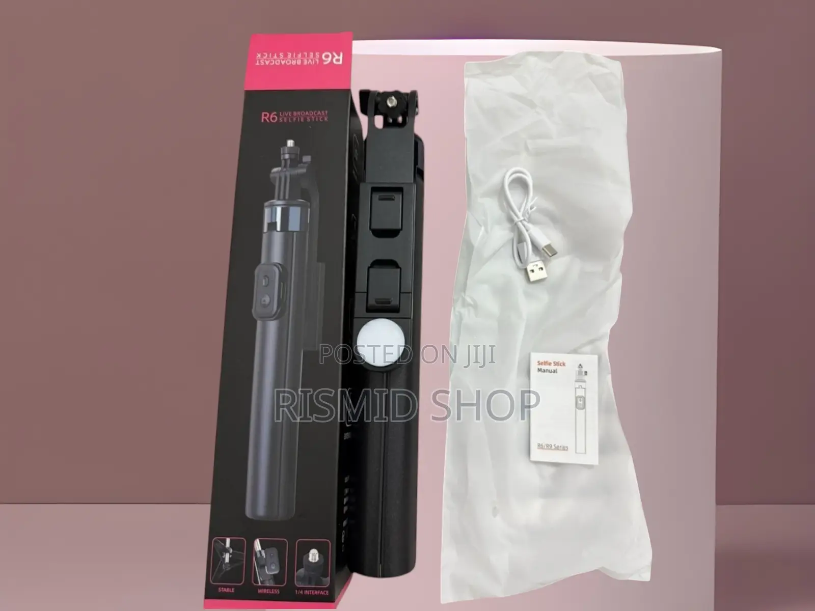 R6 360° Rotating Bluetooth Selfie Stick & Tripod