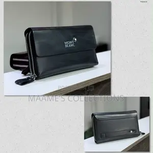 Montblanc Men’s Luxury Leather Hand Purse / Wallet/ Clutch