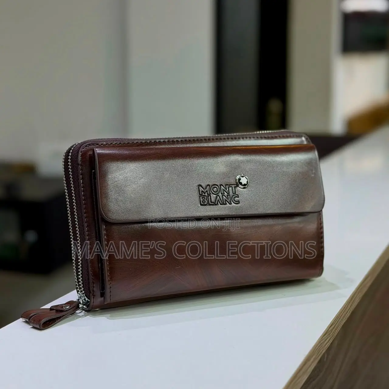 Montblanc Men’s Luxury Leather Hand Purse / Wallet/ Clutch