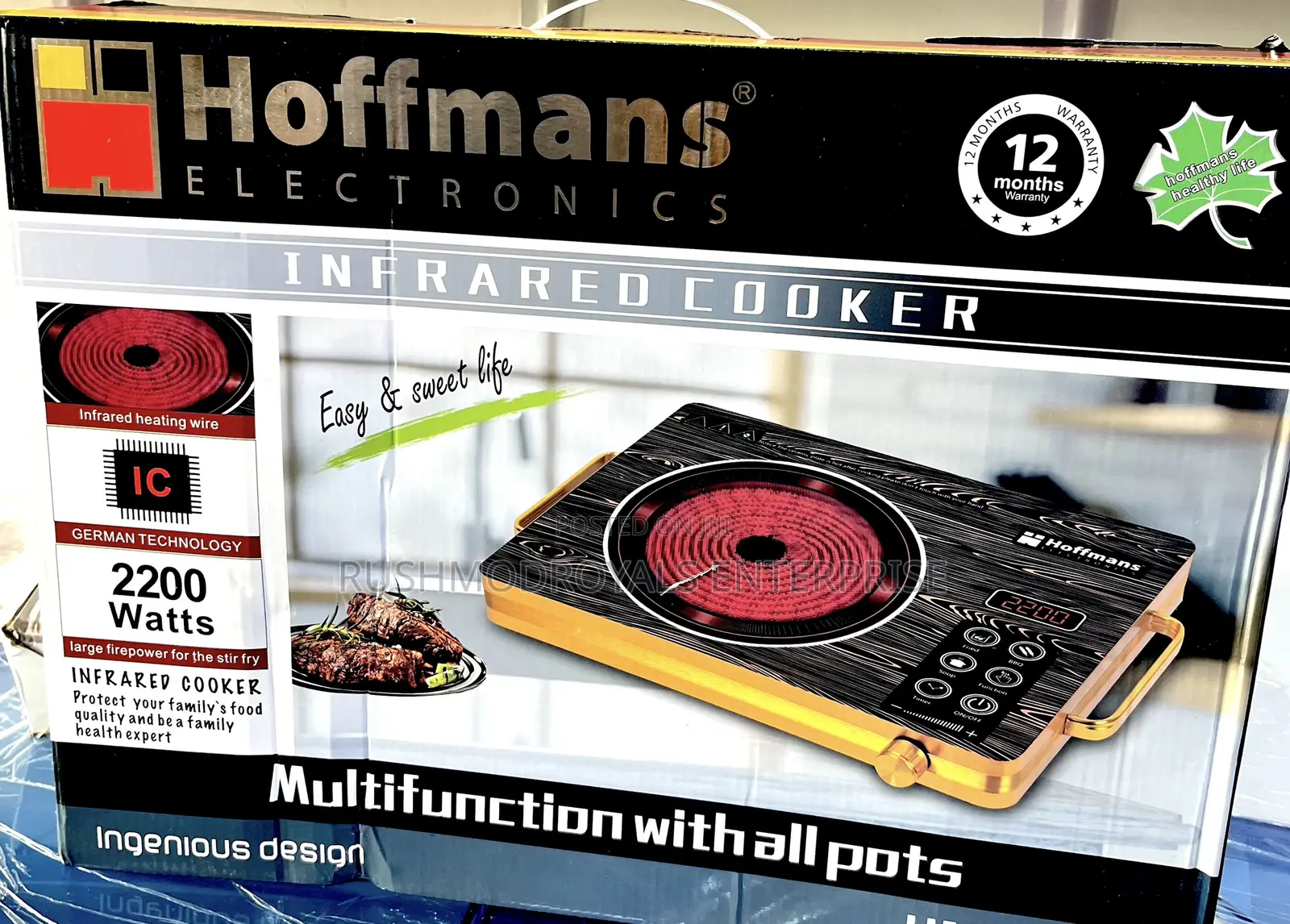 Hoffmans Electric Infared Cooker