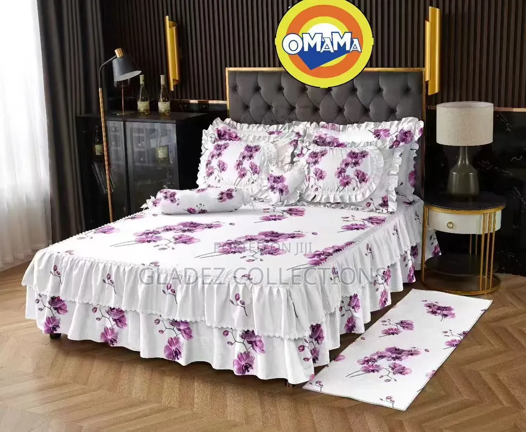 6 PCS Set Bedsheets Skirt