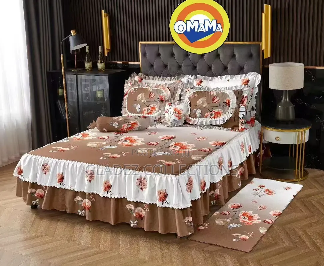 6 PCS Set Bedsheets Skirt