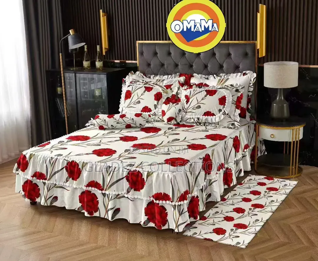6 PCS Set Bedsheets Skirt