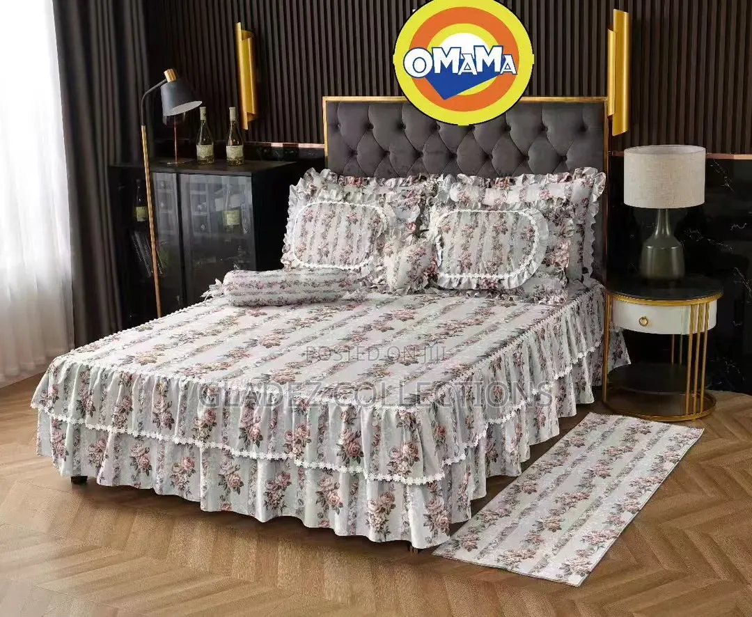 6 PCS Set Bedsheets Skirt