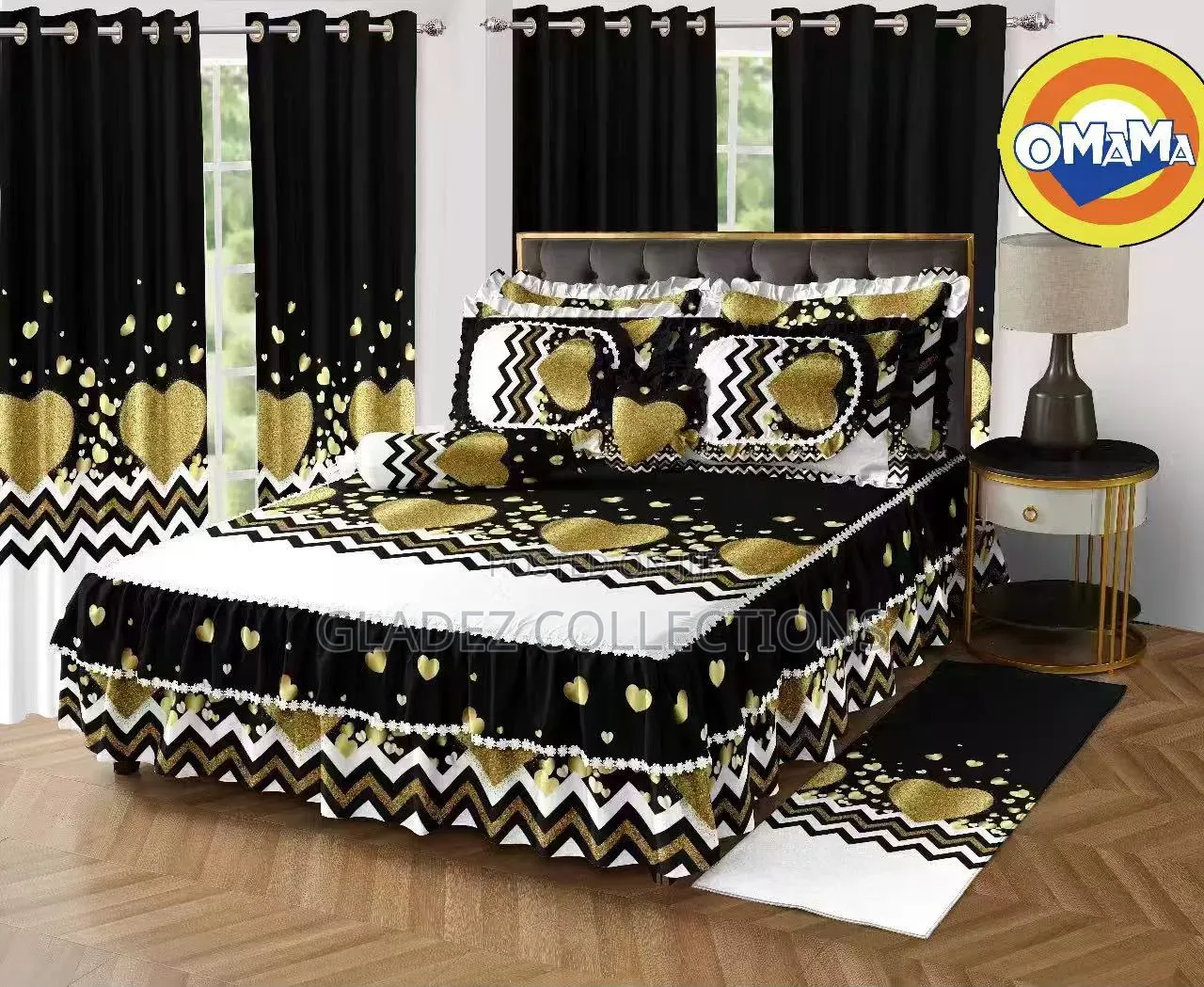 6 PCS Set Bedsheets Skirt
