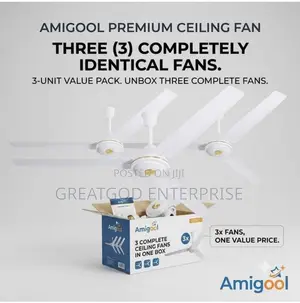 Amigool 3-in-1 Premium Ceiling Fan Value Pack