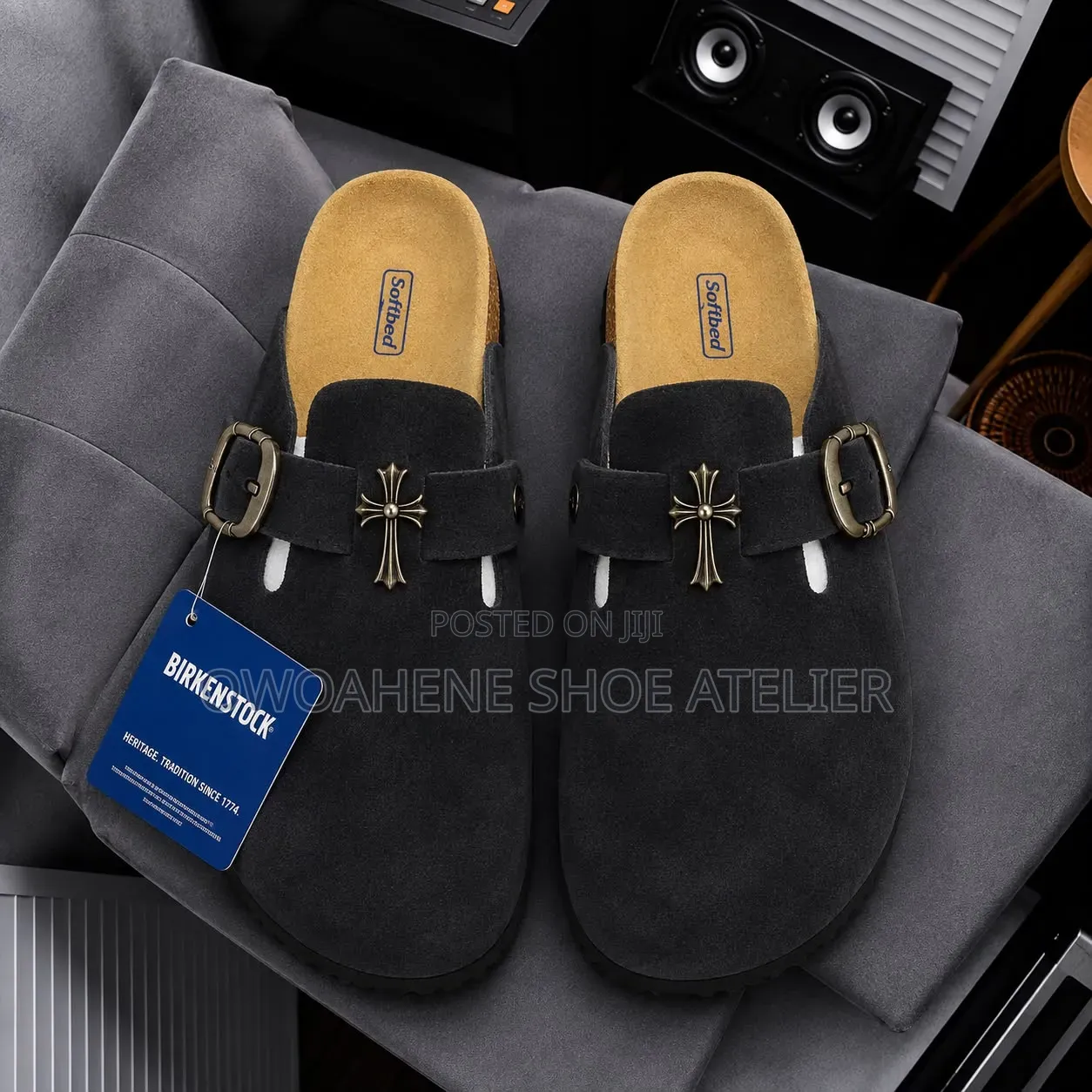 Chrome Hearts X Birkenstock Boston Clogs